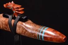 Myrtle Burl Native American Flute, Minor, Low F-4, #G6H